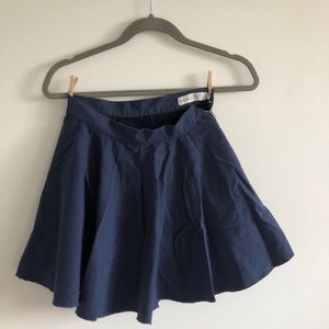 Blue flow skirt